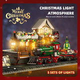 Load image into Gallery viewer, 兼容乐高冬季火车站DIY灯光街景积木