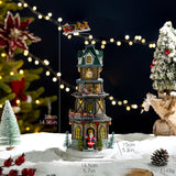 Load image into Gallery viewer, 发光旋转火车音乐盒圣诞树雪屋圣诞礼物