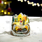 Load image into Gallery viewer, 发光旋转火车音乐盒圣诞树雪屋圣诞礼物