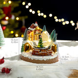Load image into Gallery viewer, 发光旋转火车音乐盒圣诞树雪屋圣诞礼物